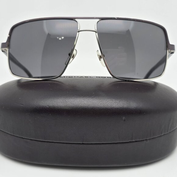 Michael Kors MKS301M 028 Winnetka Grey Silver Frame Gray Lens Aviator Sunglasses - Picture 1 of 16
